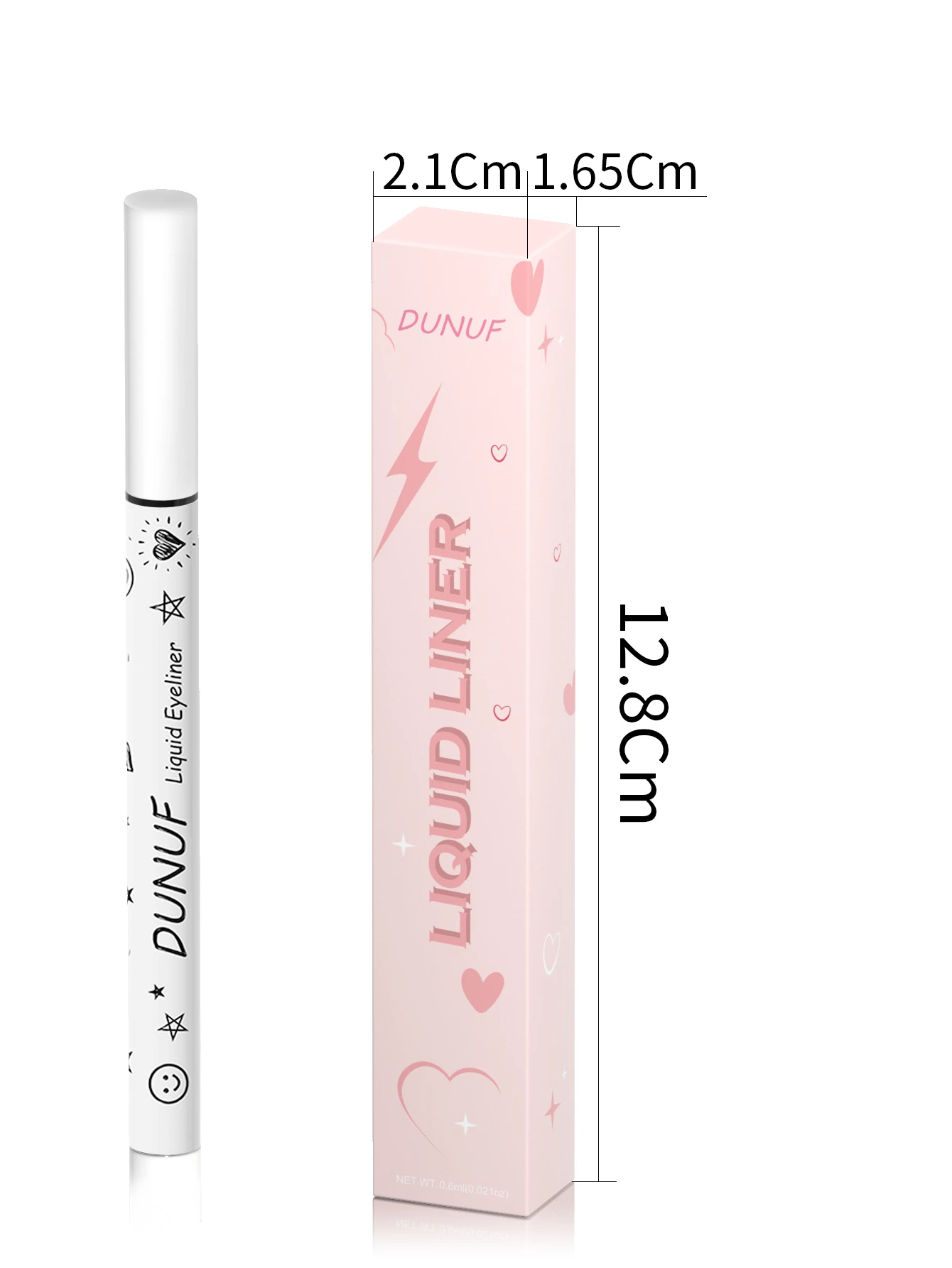 Matte Eyeliner Pen, 1pc Long-Wearing Waterproof Eyeliner Black - Image 2