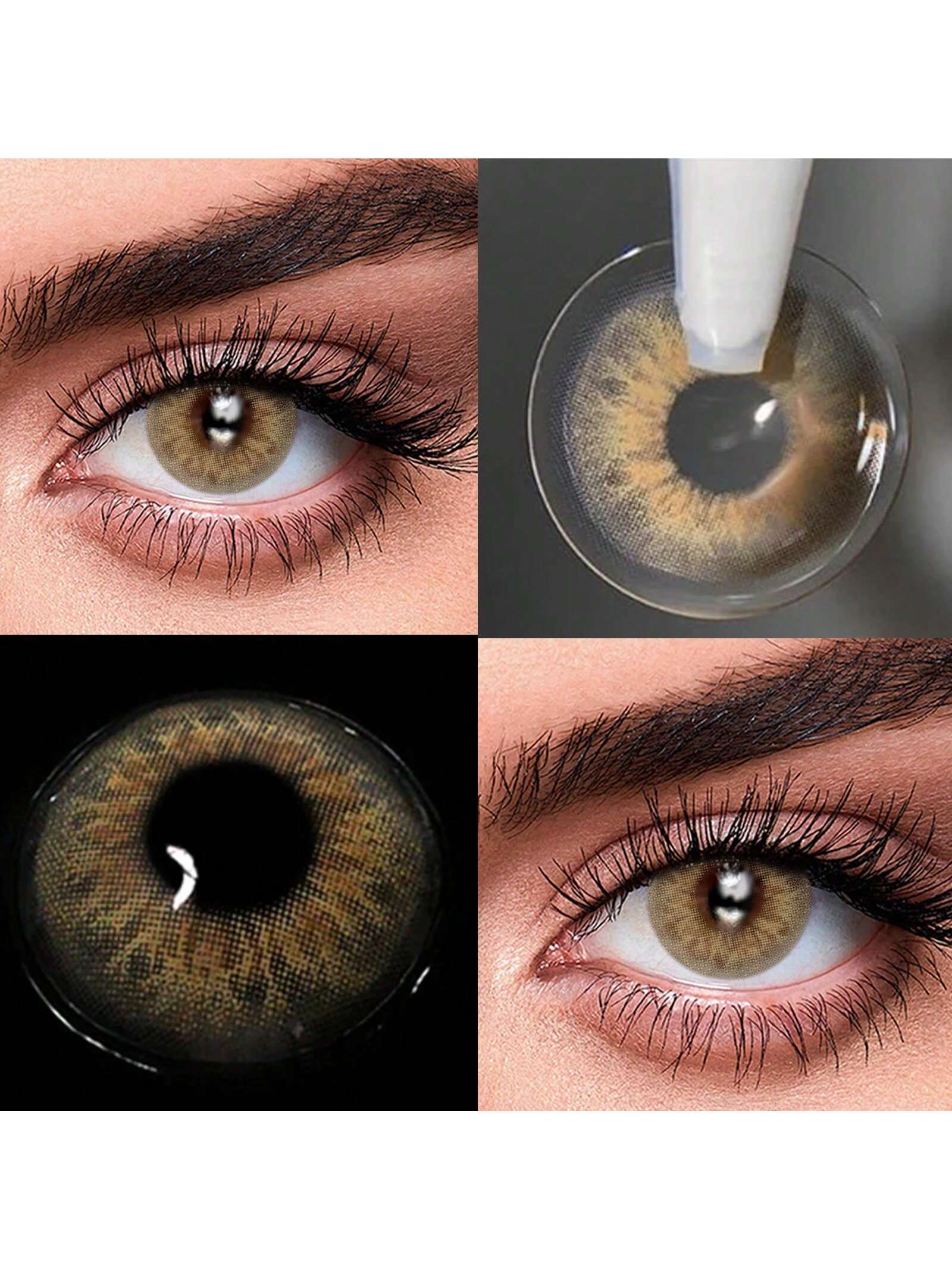Monthly 1 Pair New Brown Soft Colored Contact Lenses 42% Water Content Fashion Makeup Lenses - Image 2