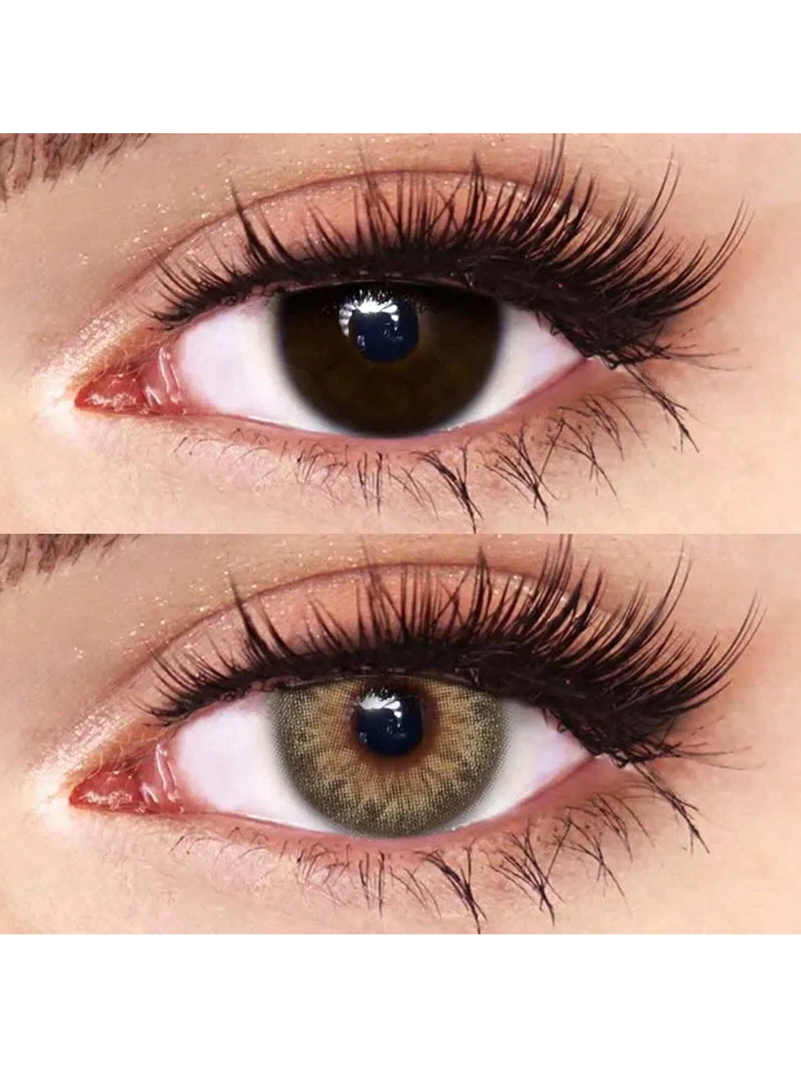 Monthly 1 Pair New Brown Soft Colored Contact Lenses 42% Water Content Fashion Makeup Lenses - Image 4