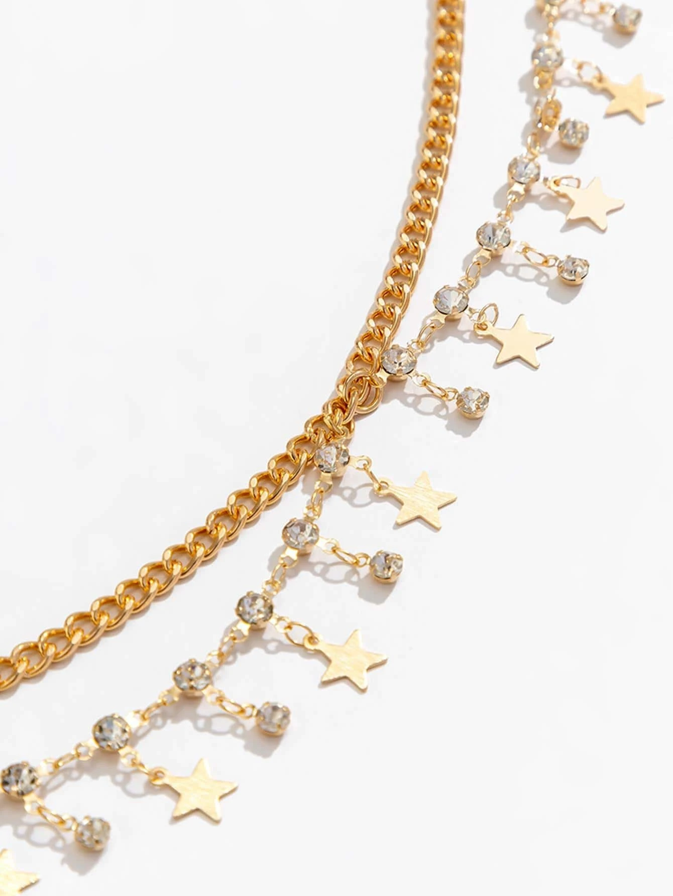 Rhinestone Decor Tassel Charm Waist Chain - Image 4