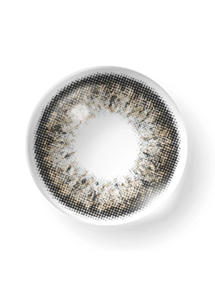 1 Pair Of Brown Enlarging Hema Colored Contact Lenses, Large Diameter & Yearly Disposable, Suitable For Dating Or Daily Wear - Image 4