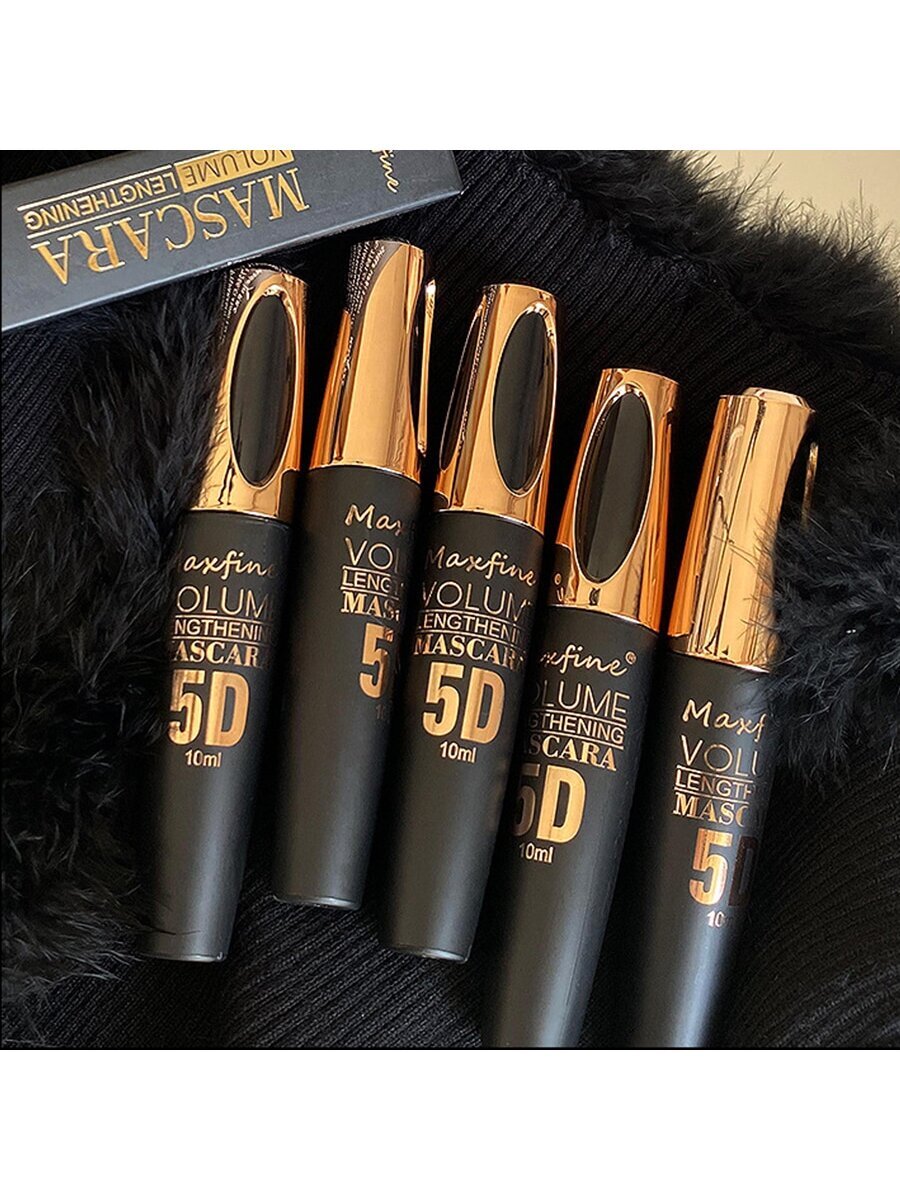 5D Silk Fiber Mascara Waterproof Dense Long-term Effect Is Not Easy To Fade Curl Mascara-Blue - Image 3