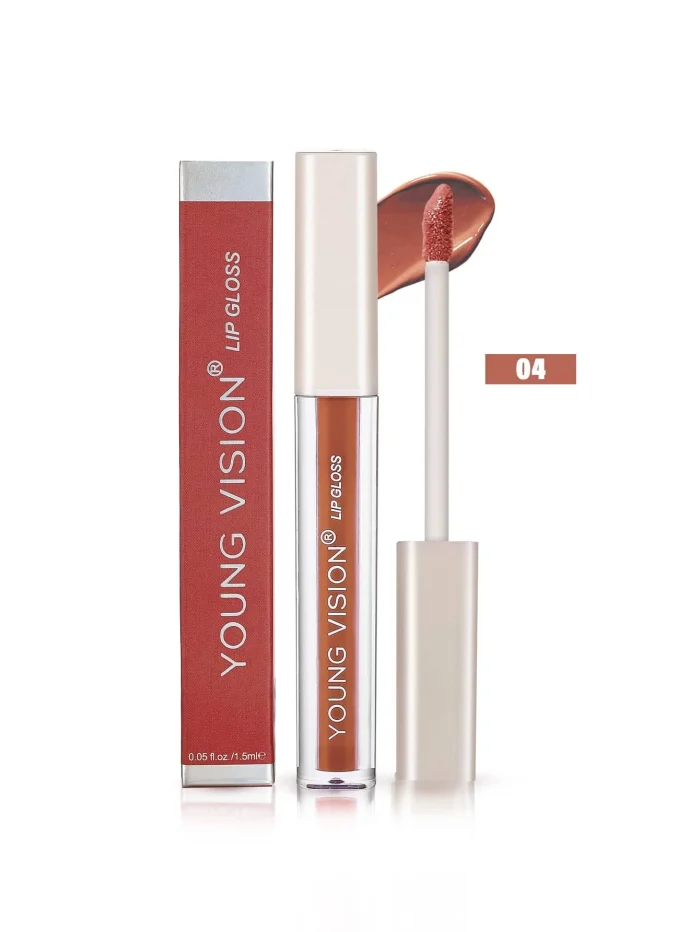 Liquid Lipcolor,Long-Wearing Matte Lip Gloss 04 Rust Brown - Image 4