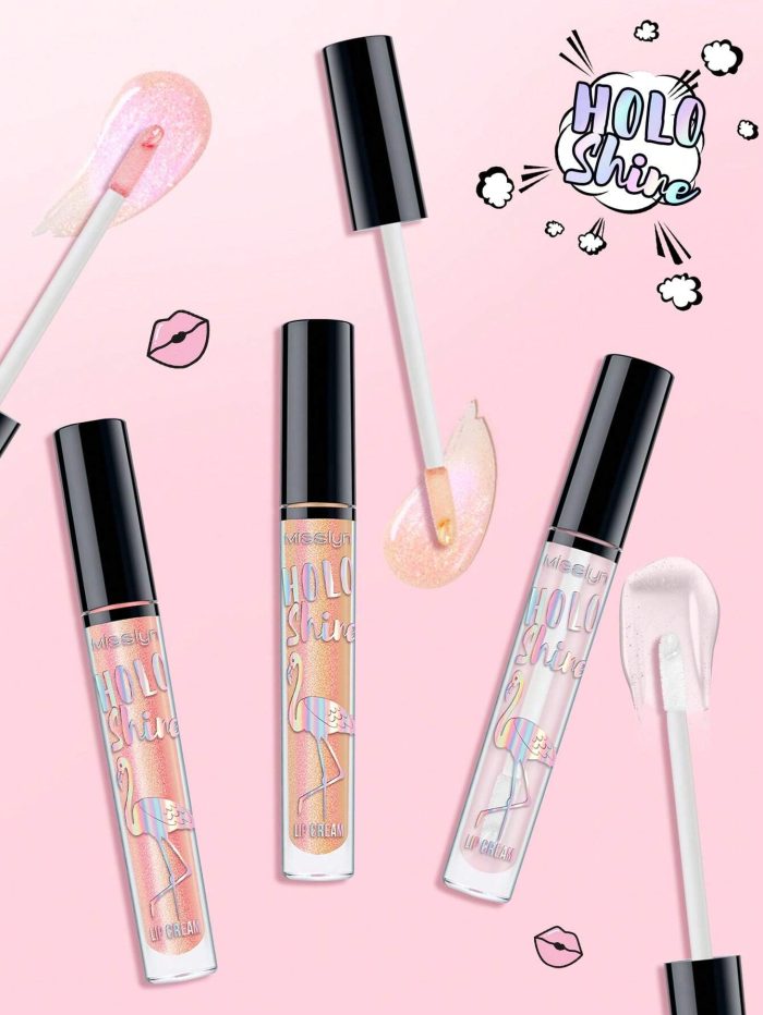 MissIyn 3Pcs, HOLO SHINE LIP CREAM, Lip Gloss, Water Gloss Lip Glaze Lip Gloss Lip Makeup Set. Shade 17+18+19 - Image 2