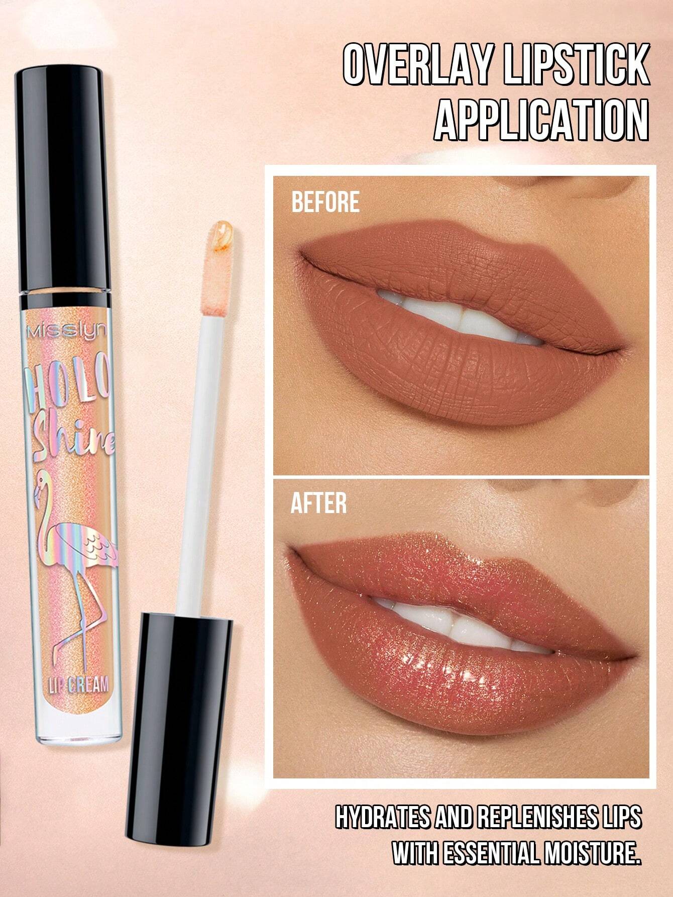 MissIyn 3Pcs, HOLO SHINE LIP CREAM, Lip Gloss, Water Gloss Lip Glaze Lip Gloss Lip Makeup Set. Shade 17+18+19 - Image 7