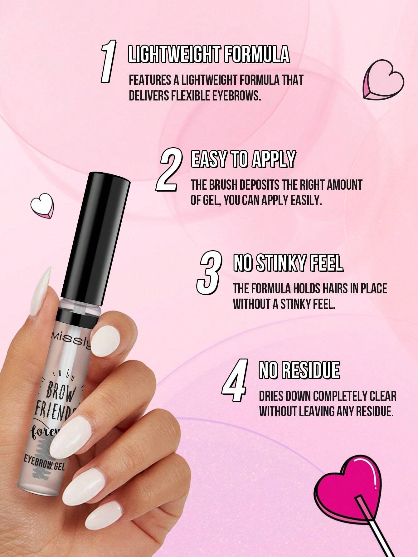 MissIyn Brow Friends Forever-Eyebrow Gel:Brow Friends Forever Eyebrow Gel. - Image 5