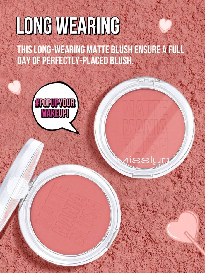 MissIyn Matte Mania Blush, Long Wearing,Highly Pigmented, Matte Finish, #106 Fresh Orange - Image 4