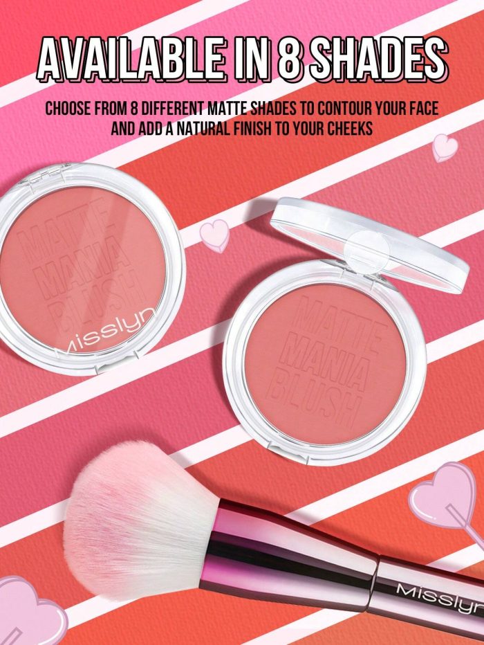 MissIyn Matte Mania Blush, Long Wearing,Highly Pigmented, Matte Finish, #106 Fresh Orange - Image 5
