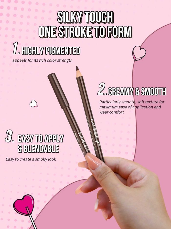 MissIyn Super Easy Anti-Slip Waterproof Eyeliner 102 Brown Shimmer - Image 3
