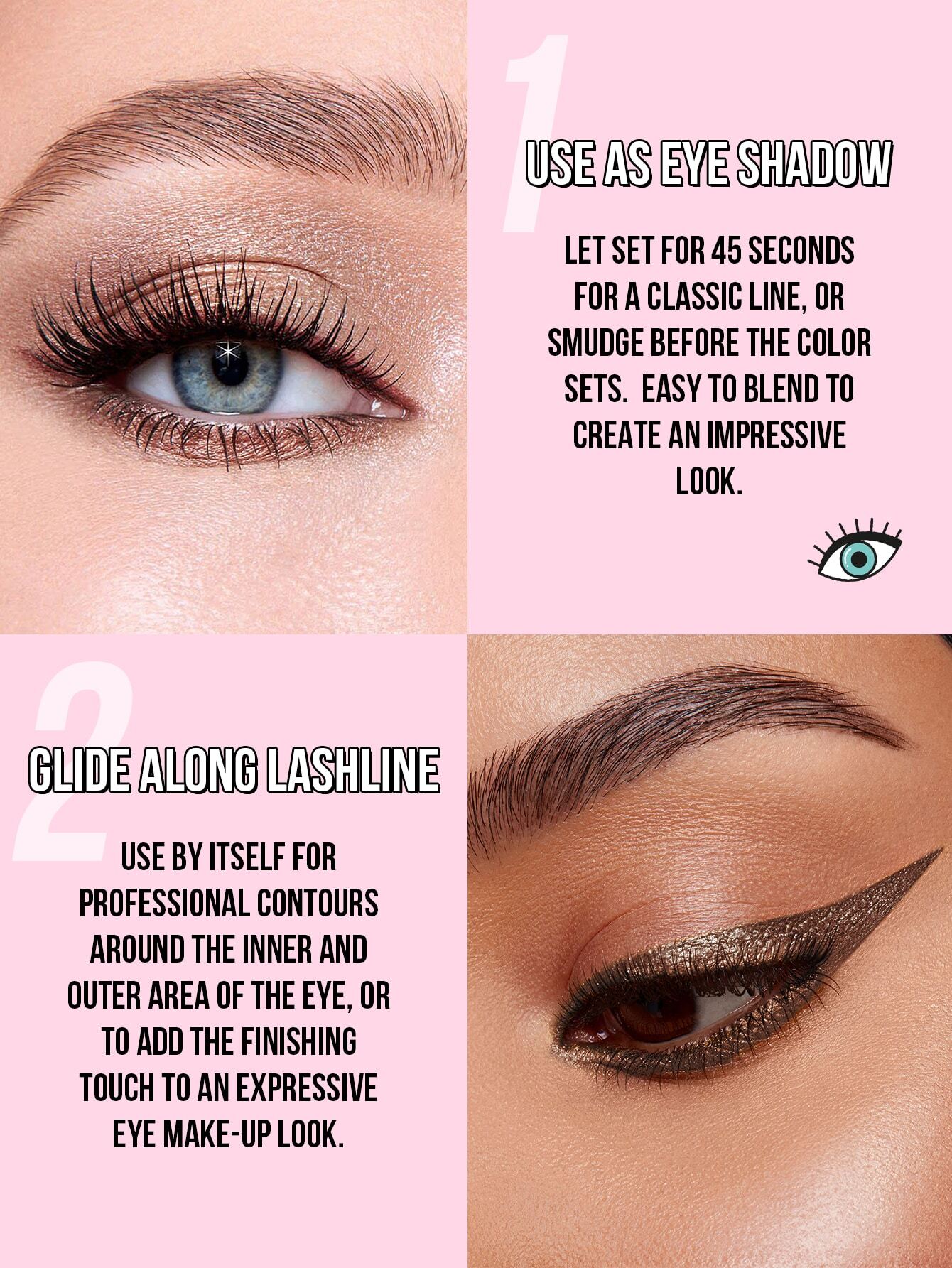 MissIyn Super Easy Anti-Slip Waterproof Eyeliner 102 Brown Shimmer - Image 4