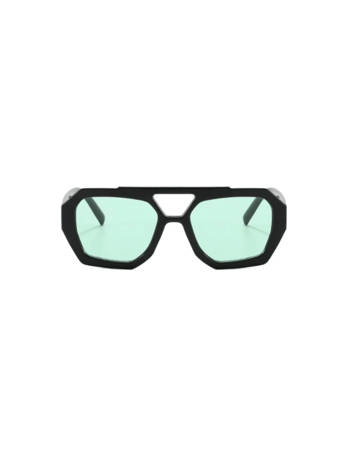 New Arrival High-End Square Style Double Beam Sunglasses For Men And Women, Retro Personality Ocean Film Trendy Shades - Image 2