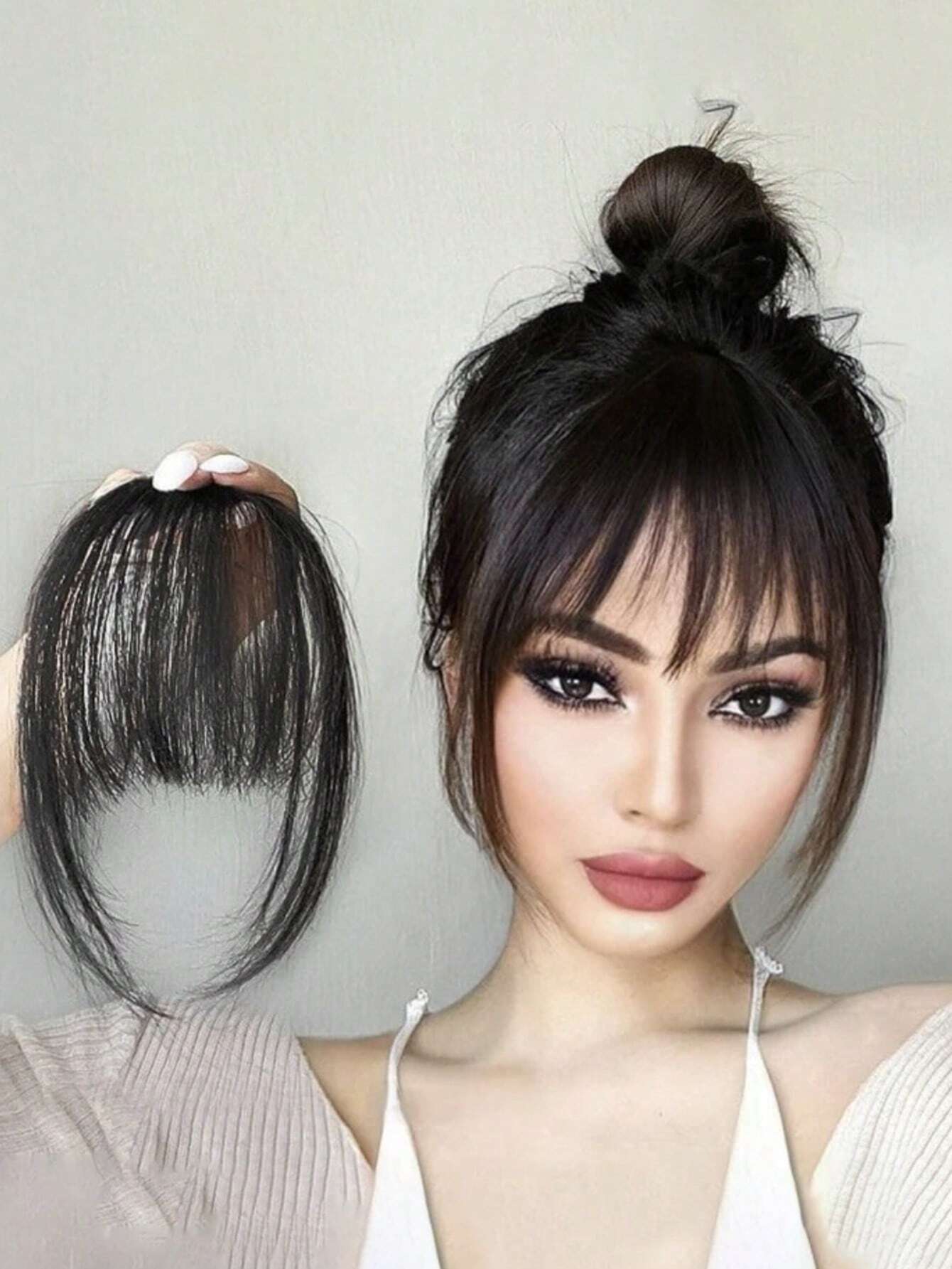 One Air Fringe Fixed Hair Clip Hairpiece Street
