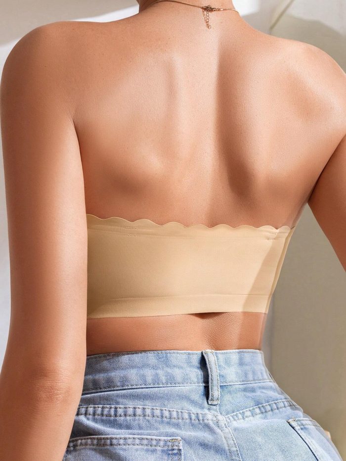 Women Strapless Seamless Bra, Single Piece - Image 2