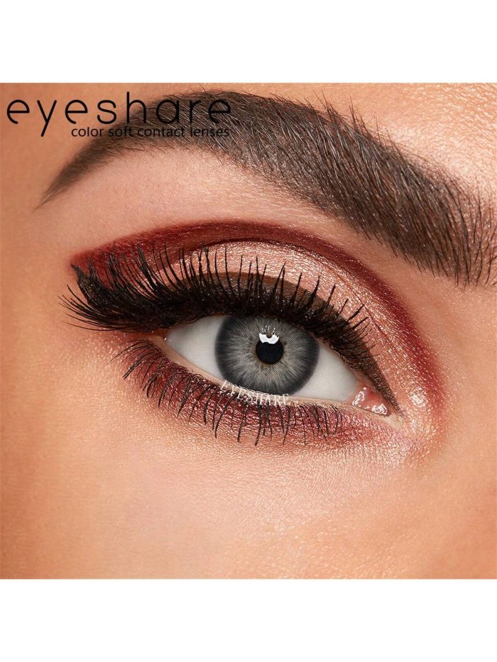 1 Pair Natural Color Lens Eyes Color Cosmetic Contact Lens Grey Colored Lenses For Eyes Yearly Beauty Contact Lens - Image 4