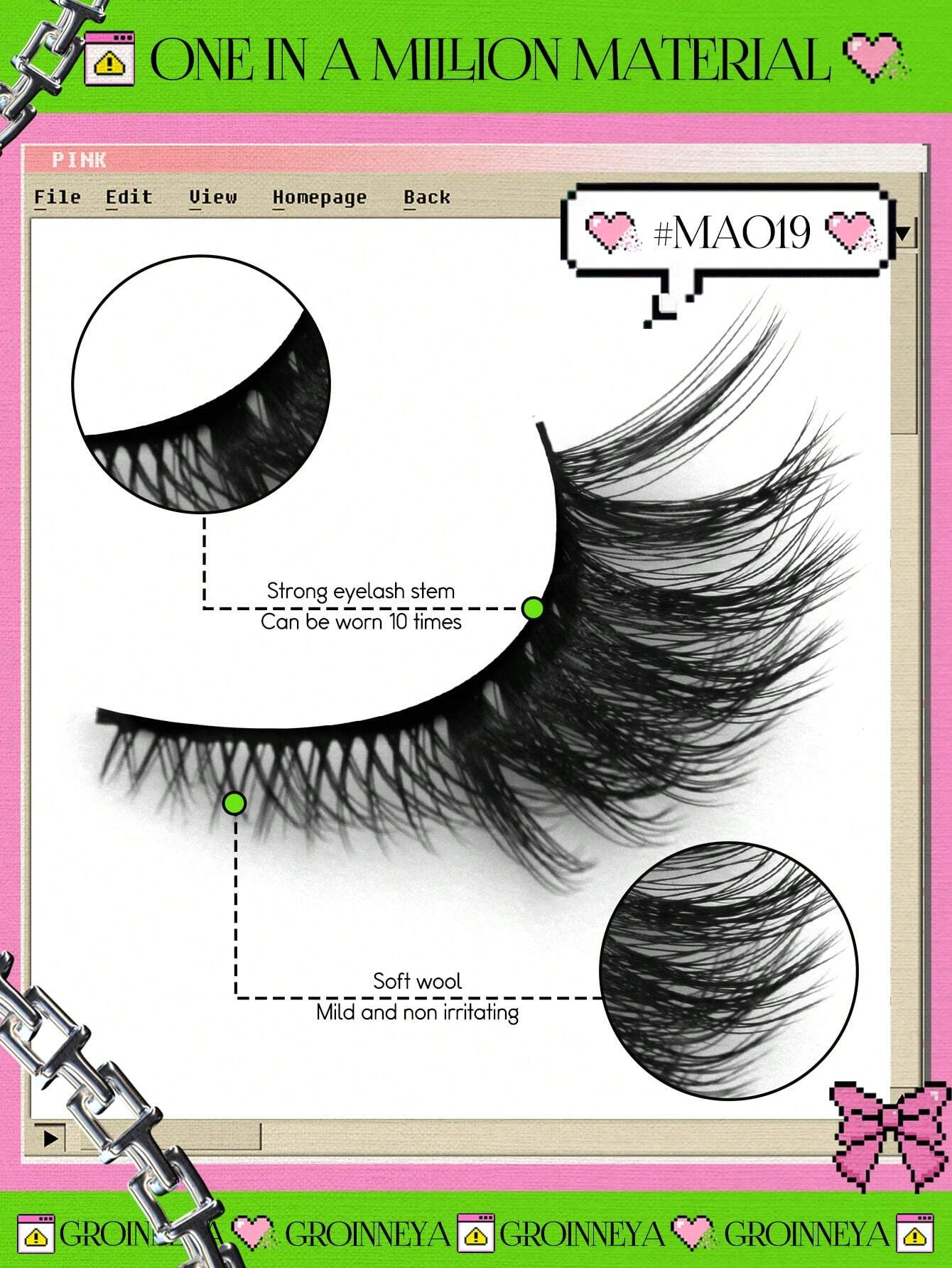 Cat Eye Lashes 5 Pairs Faux Mink Eyelashes Fox Eye Lashes Winged Lashes Natural Look Wispy Mink Eyelashes Full Strip Lashes Makeup - Image 3