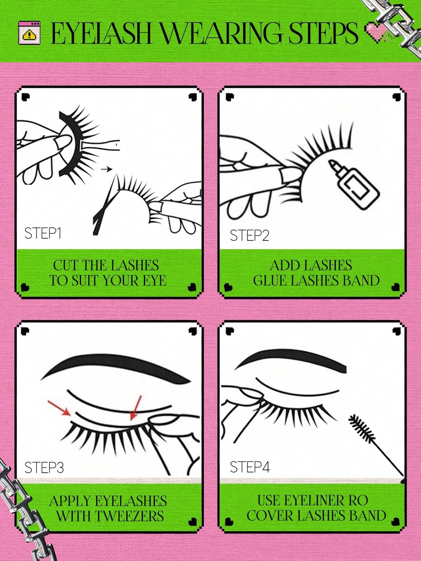 Cat Eye Lashes 5 Pairs Faux Mink Eyelashes Fox Eye Lashes Winged Lashes Natural Look Wispy Mink Eyelashes Full Strip Lashes Makeup - Image 6