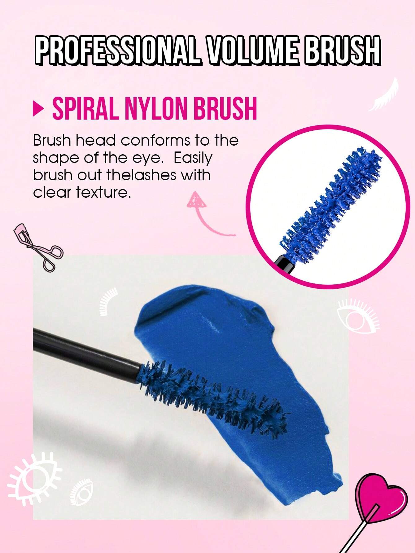 MissIyn Color Mania Mascara, Smudge Proof, Dramatic Volume, Long-Wearing, Volumizing Effect - Image 4