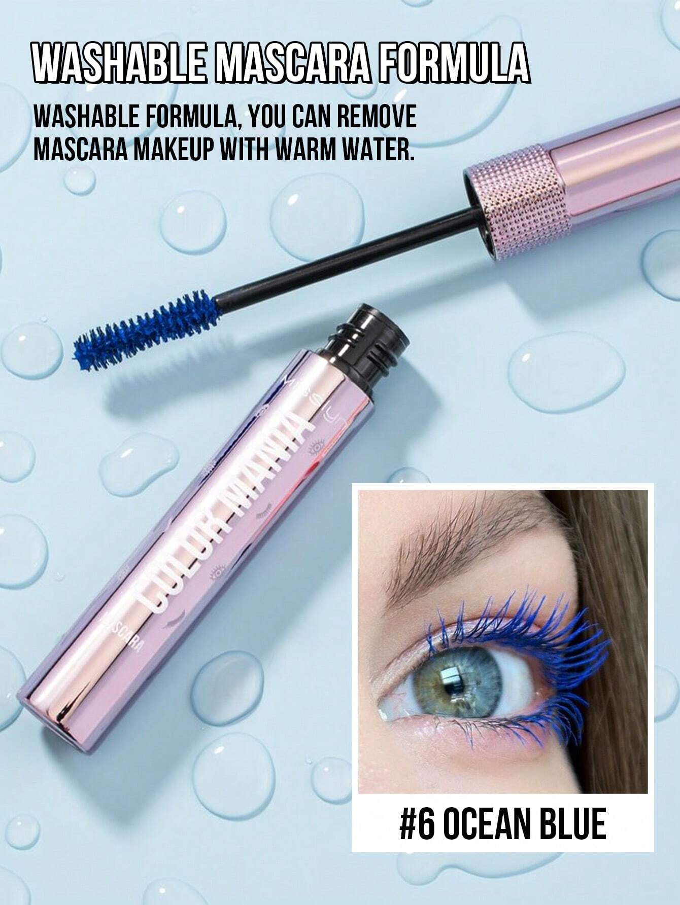 MissIyn Color Mania Mascara, Smudge Proof, Dramatic Volume, Long-Wearing, Volumizing Effect - Image 5
