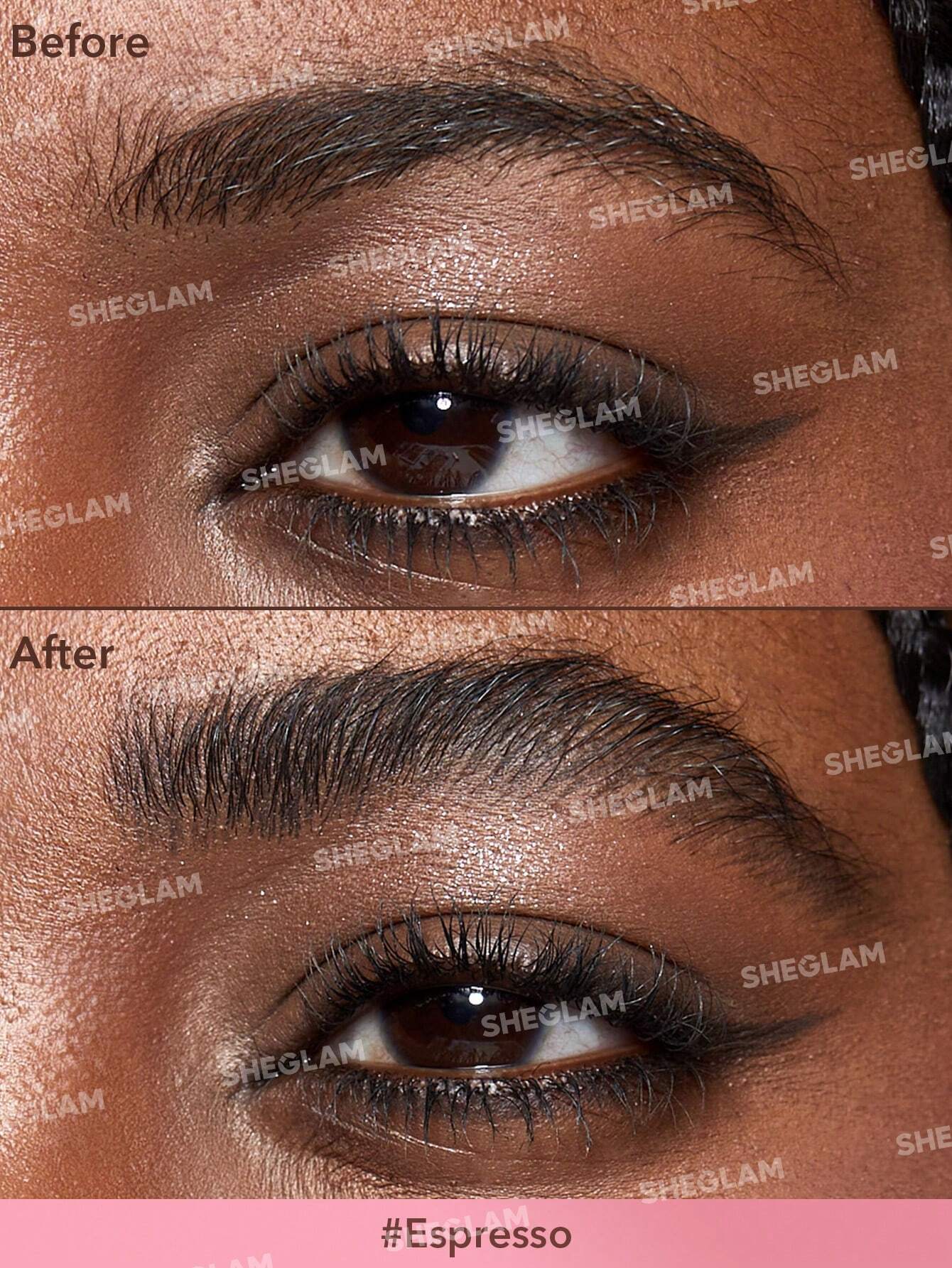 SHEGLAM Brow-Fection Angled Brush & Dip-Espresso Hair-Like Strokes Liquid Eyebrow Gel - Image 2