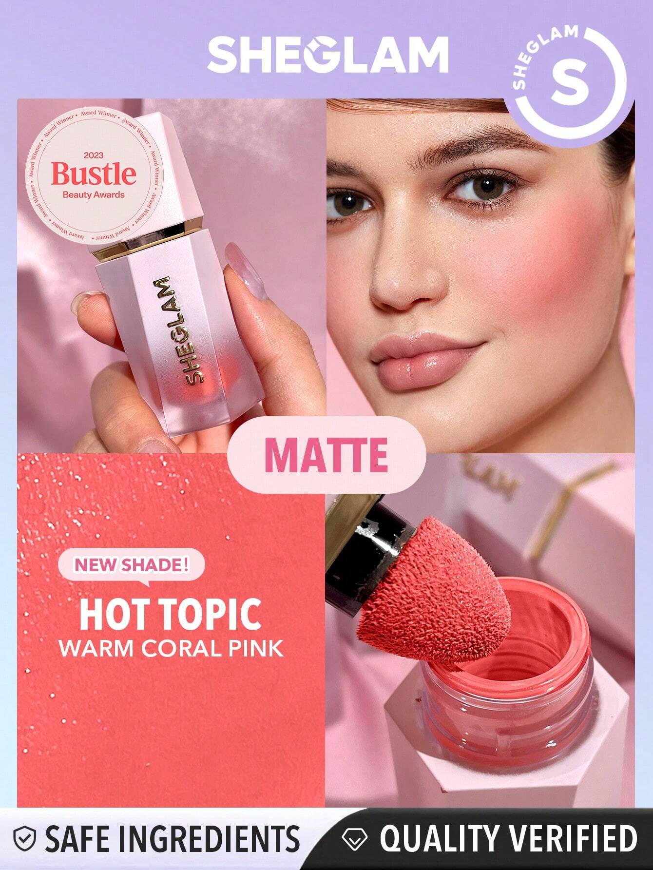 SHEGLAM Color Bloom Liquid Blush-Hot Topic Liquid Blush Liquid Waterproof Long Lasting High Pigment