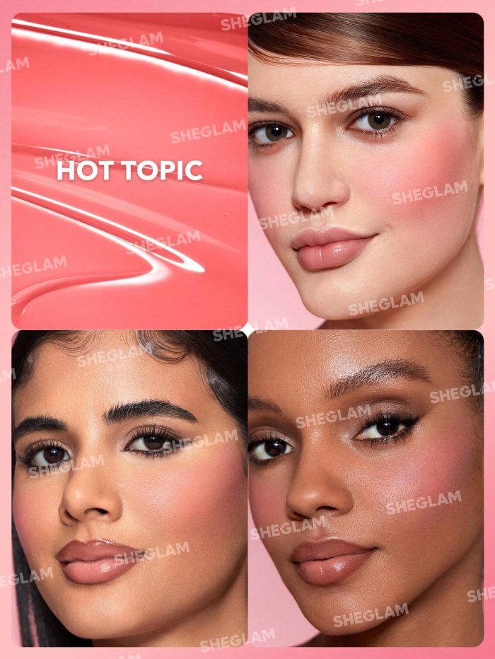 SHEGLAM Color Bloom Liquid Blush-Hot Topic Liquid Blush Liquid Waterproof Long Lasting High Pigment - Image 2