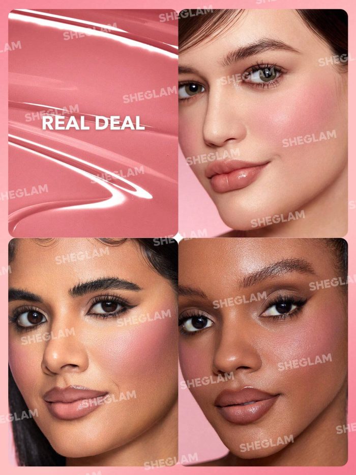 SHEGLAM Color Bloom Liquid Blush-Real Deal Liquid Blush Liquid Waterproof Long Lasting High Pigment - Image 2