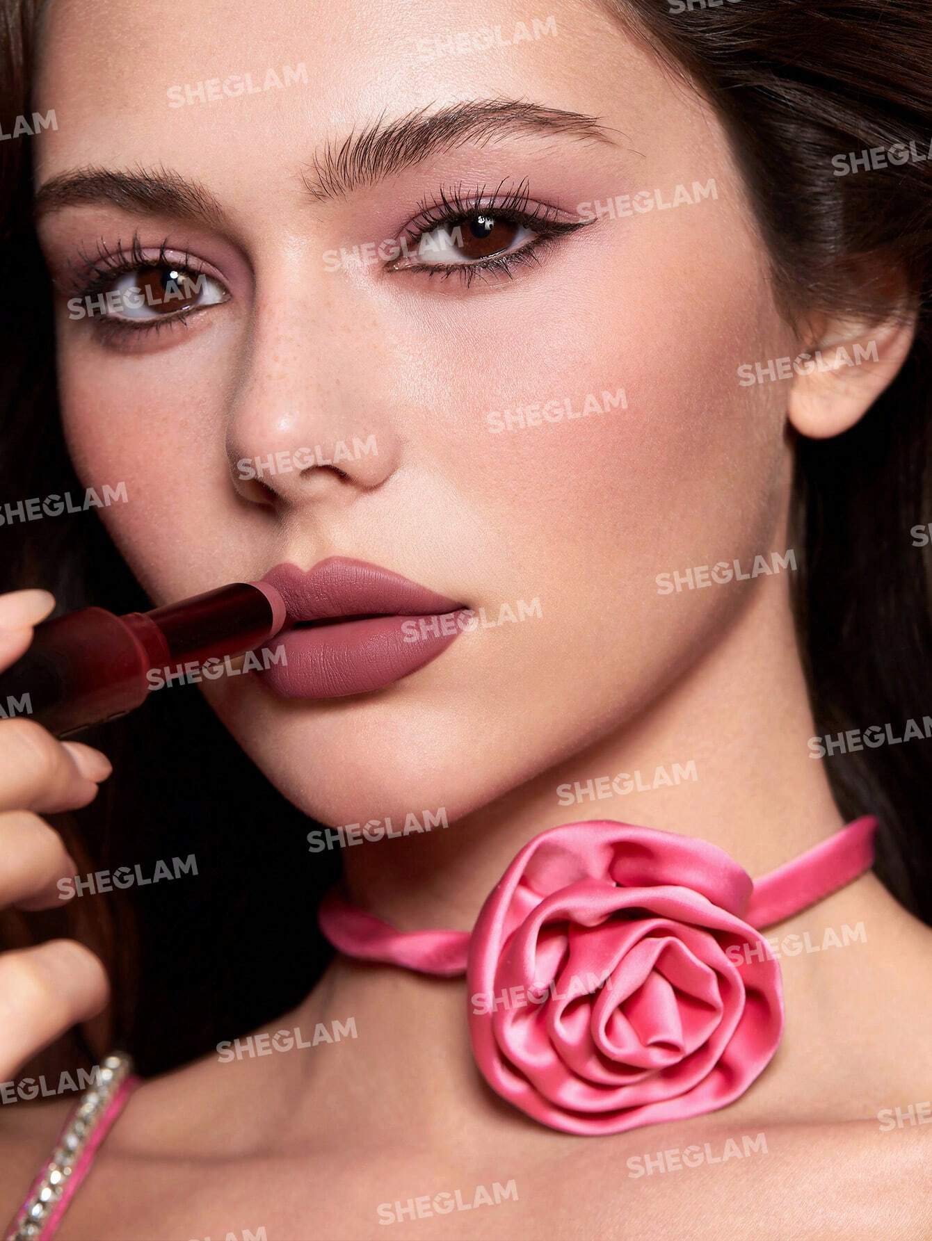 SHEGLAM Dynamatte Boom Long-Lasting Matte Lipstick Cherish You Lipstick Lightweight Color Non-Transfer Creamy - Image 2
