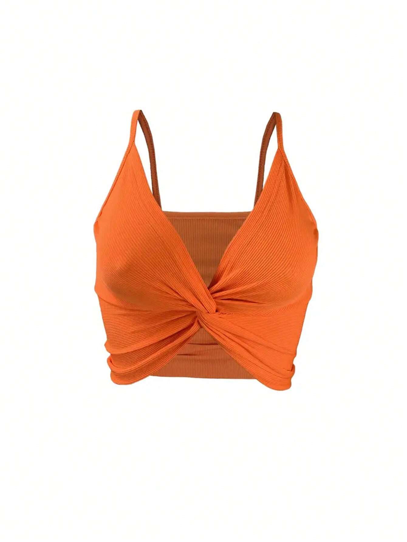 SHEIN Slayr Women's Crop Twisted Knot Cami Tank Top - Image 3