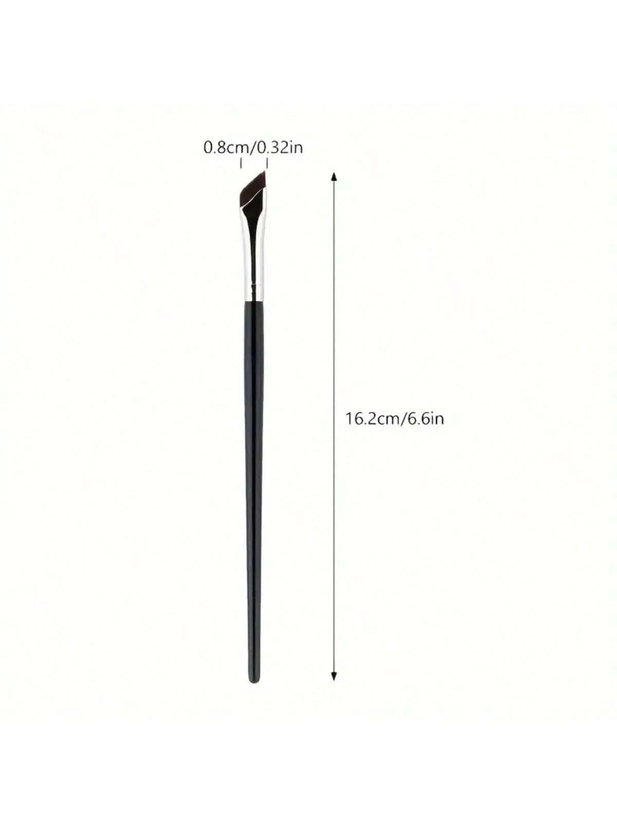 1pc New Sickle Eyeliner Brush Precision Eye Liner Brows Make Up Brush Liquid Eyeliner Brush Ultra Thin Fine Oblique Angle Flat Head Eyebrow Brush - Image 6
