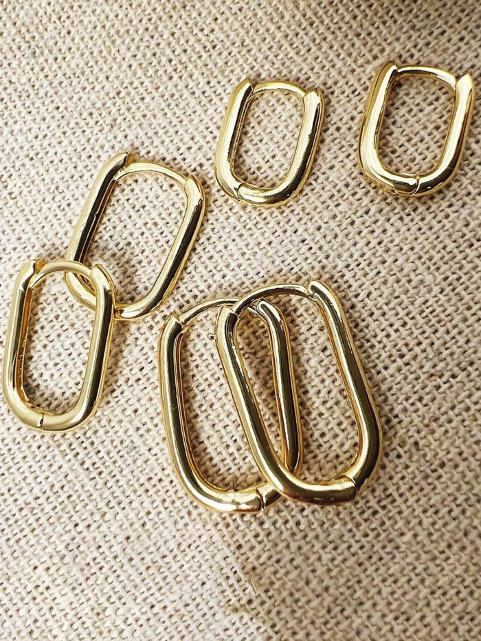 6 Pairs Simple Square Shaped Earrings Set For Women - Image 4