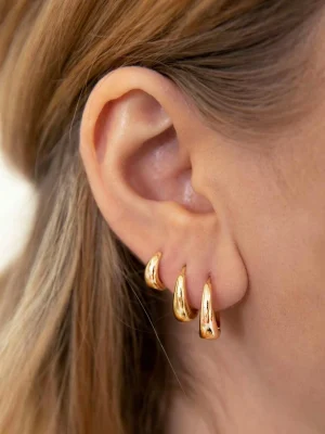 6pcs Simple C-type Copper Earrings For Women