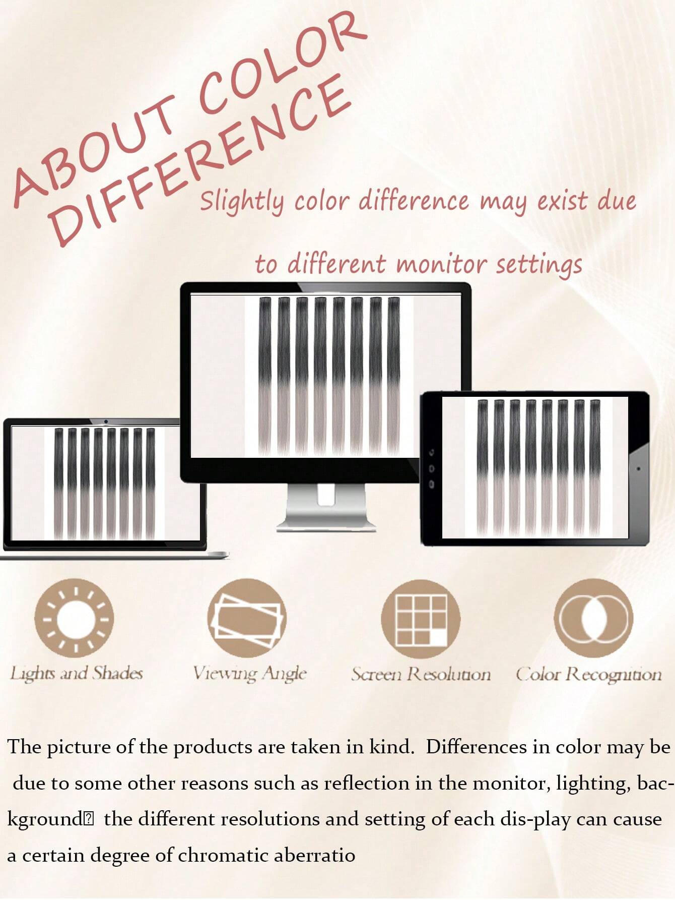 8pcs/Pack Colored Party Highlights Clip In Hair Extensions For Girls Gray Ombre/22 inch - Image 7