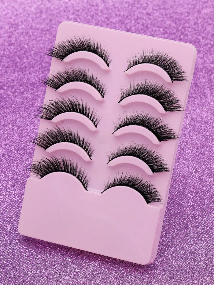 Christmas AYRMILLA NEW Lashes 5 Pairs Natural False Eyelashes Fluffy Soft Dramatic 3D Mink Lashes Long Wispy Eyelash Multi-Layered - Image 5