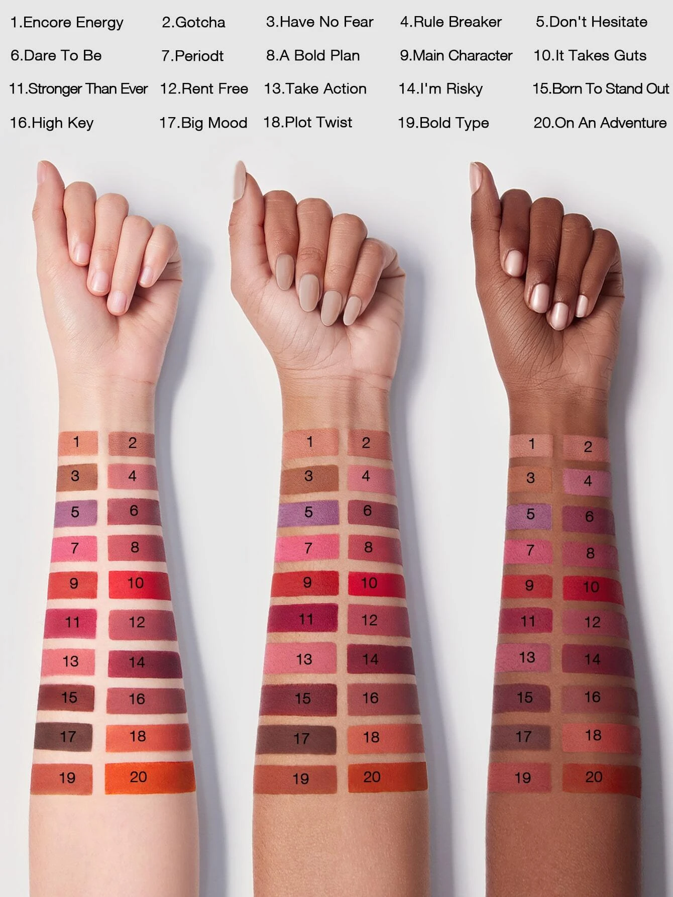 SHEGLAM Dynamatte Boom Long Lasting Matte Lipstick-Periodt 20 Colors Creamy Matte Waterproof Lipstick Amazing Non-Stick Cup Transfer-Proof Lipstick Periodt - Image 6