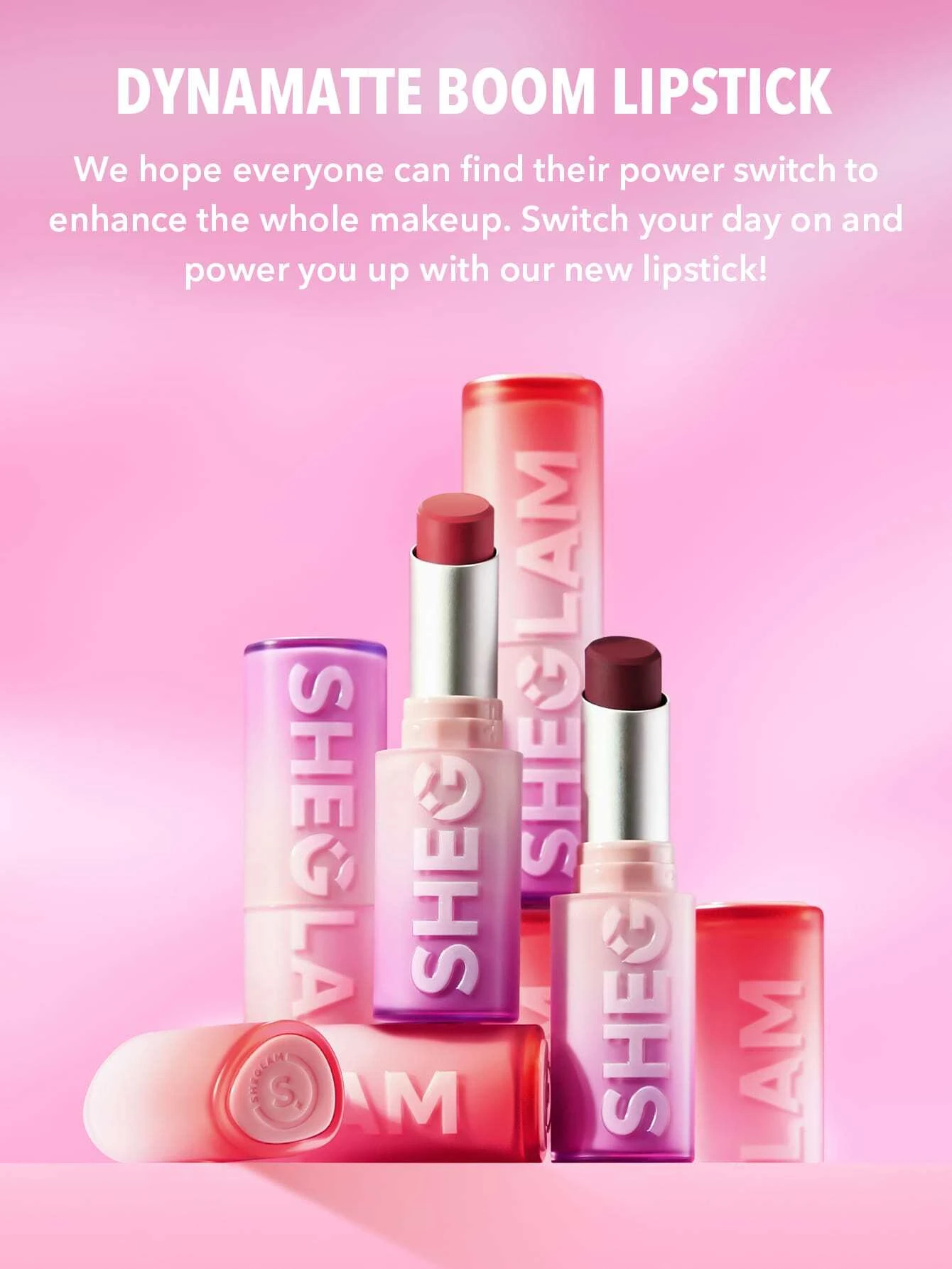 SHEGLAM Dynamatte Boom Long Lasting Matte Lipstick-Periodt 20 Colors Creamy Matte Waterproof Lipstick Amazing Non-Stick Cup Transfer-Proof Lipstick Periodt - Image 5