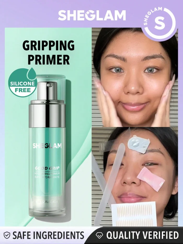 SHEGLAM Good Grip Hydrating Primer Oil Control Moisturizing Primer Gel Smooth Fine Lines Oil And Silicone-Free Face Primer