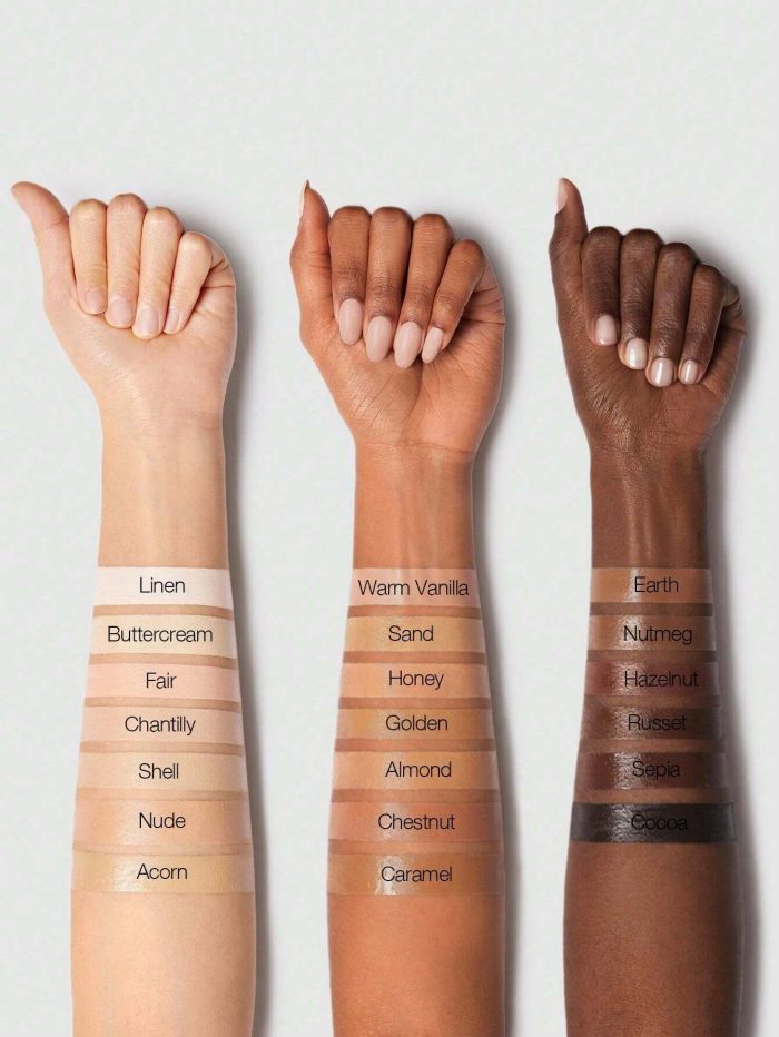 SHEGLAM Perfect Skin High Coverage Concealer-Sand 20 Shades Liquid Concealer Brush Moisturizing Weightless All-Day Hydrate Concealer - Image 8