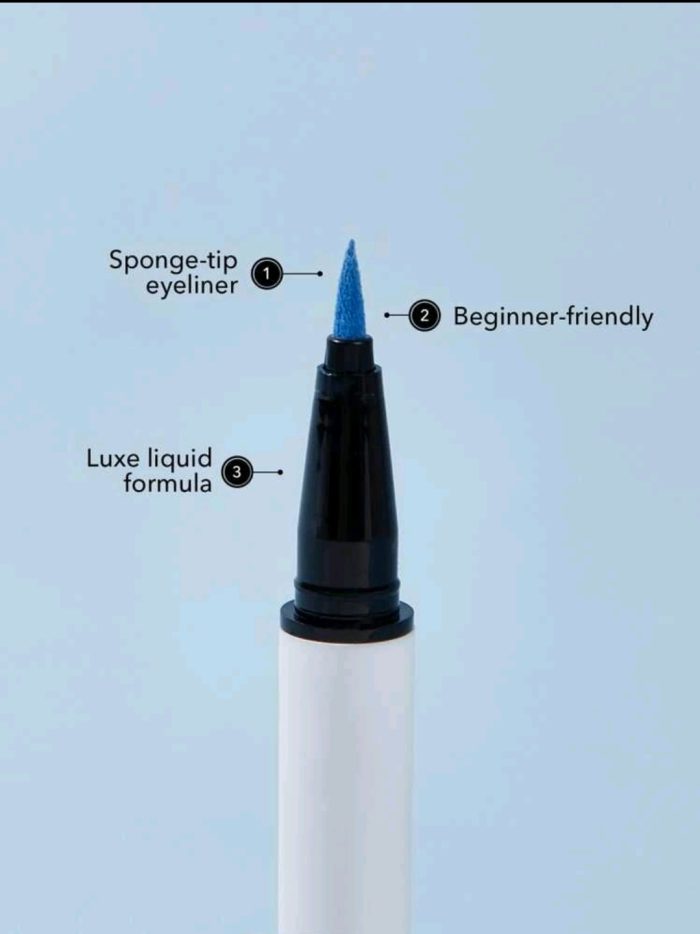 SHEGLAM Color Crush Liquid Eyeliner-Now Streaming 7 Colors Smudge-Proof High Pigment Eyeliner Pencil Sweat-proof Long Lasting Easy To Use Blue Eyeliner - Image 4