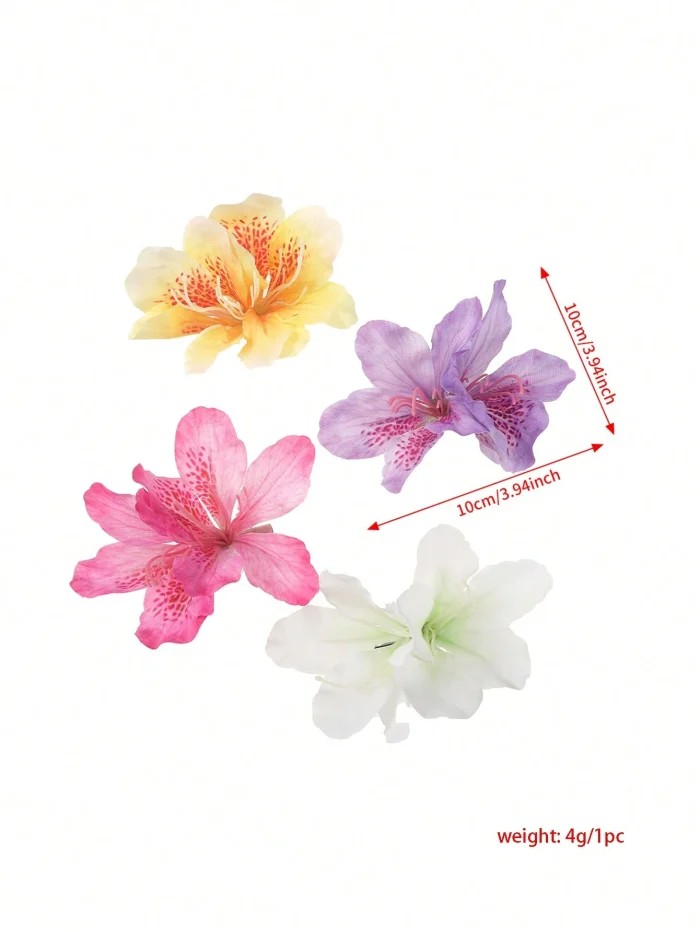 1pc Bohemian Style Artificial Flower Hair Clip Yellow 4740A - Image 3