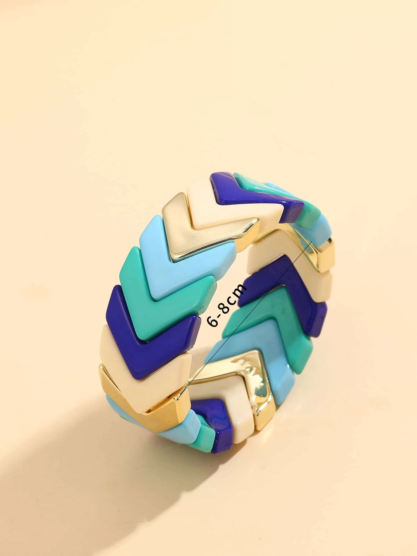 6pcs Color Block Bracelet - Image 2