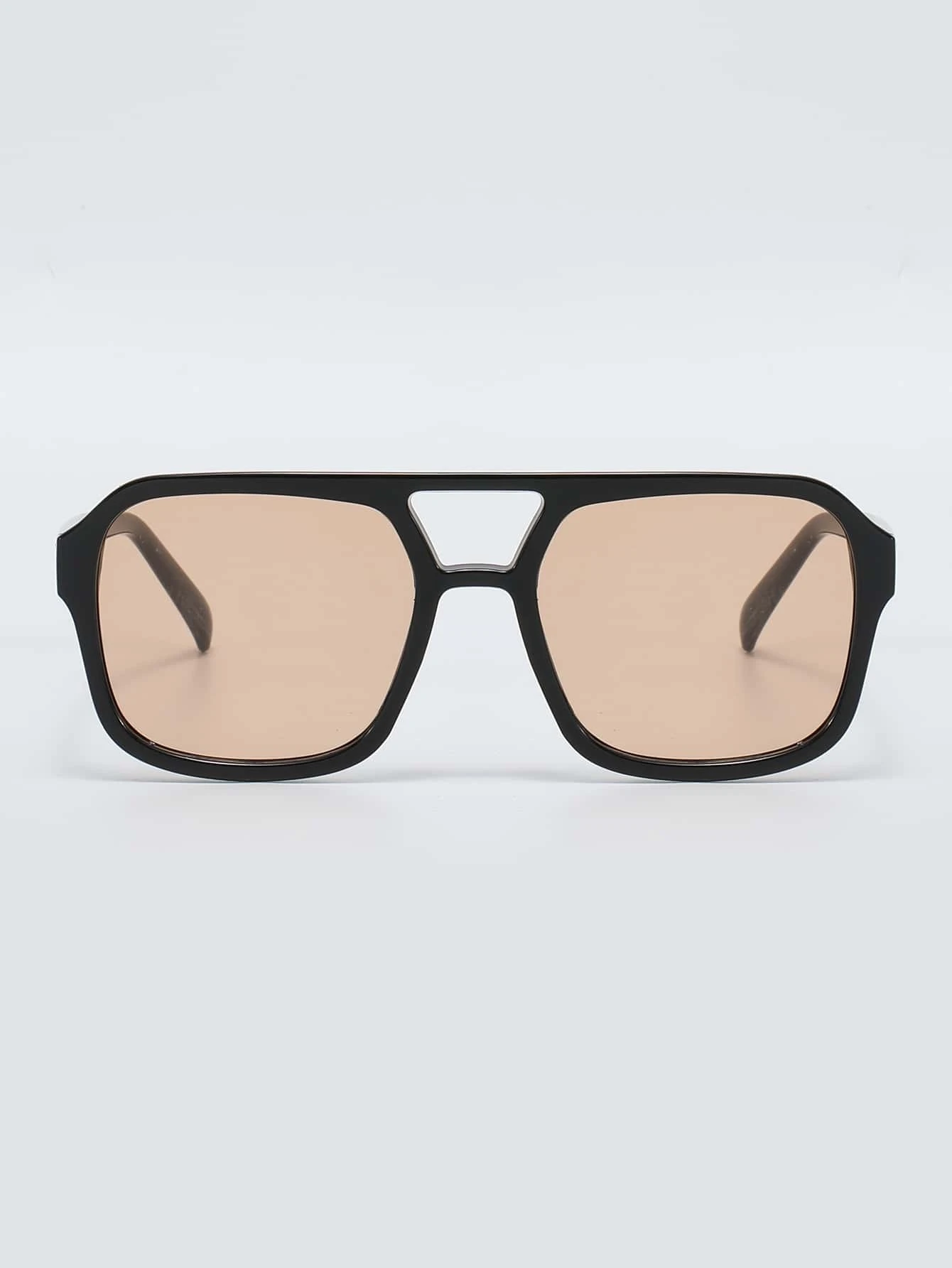 Geometric Frame Fashion Glasses Casual Sunglasses Beach Sun Glasses - Image 4