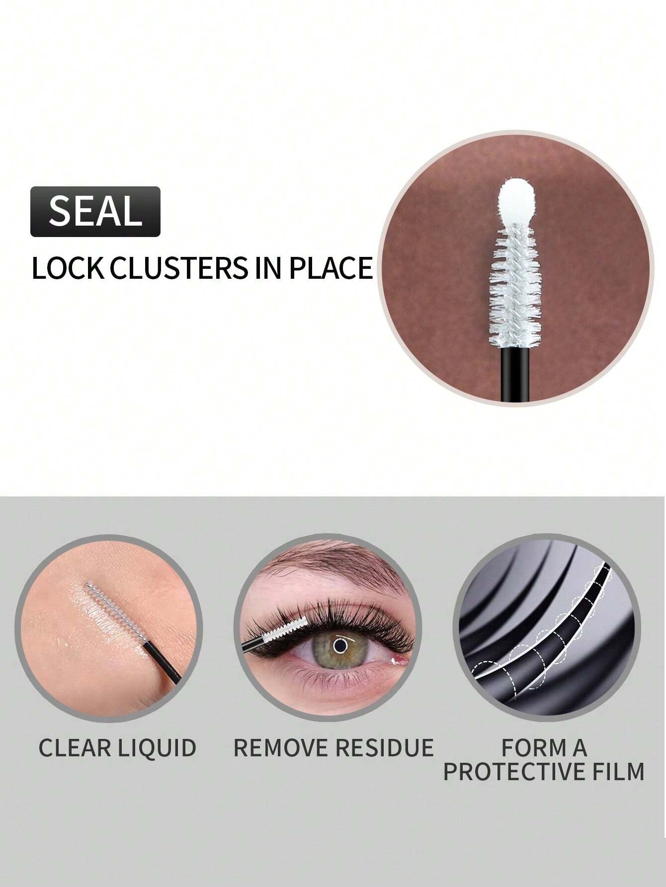 1 6ml Lash Bond And Seal 2-In-1, Black Long-Acting Eyelash Glue For Eyelash Extension Super Styling, Wear All Day Without Latex Waterproof Anti-Allergy - Image 3