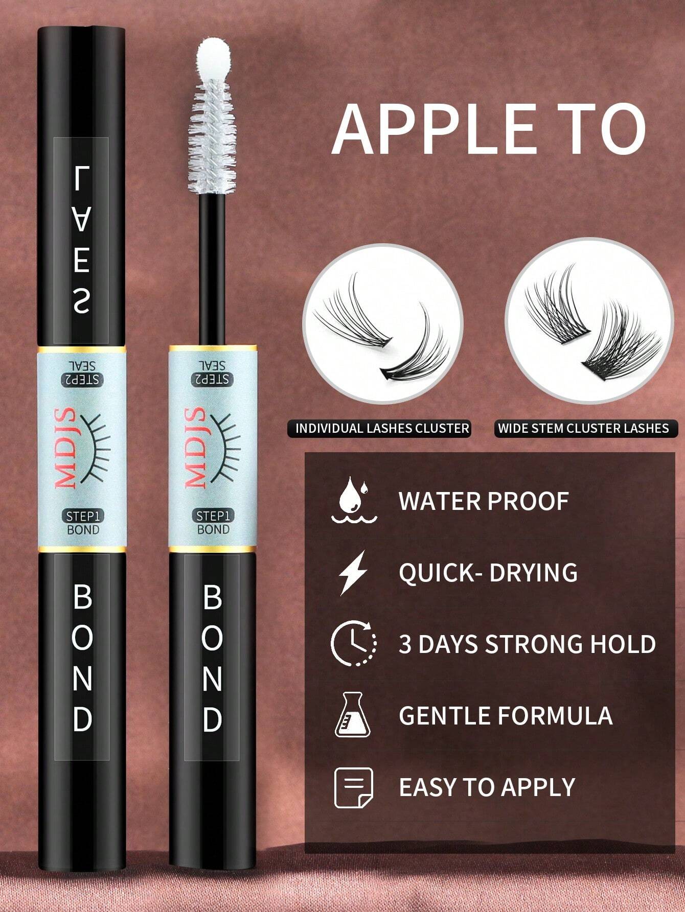 1 6ml Lash Bond And Seal 2-In-1, Black Long-Acting Eyelash Glue For Eyelash Extension Super Styling, Wear All Day Without Latex Waterproof Anti-Allergy - Image 5