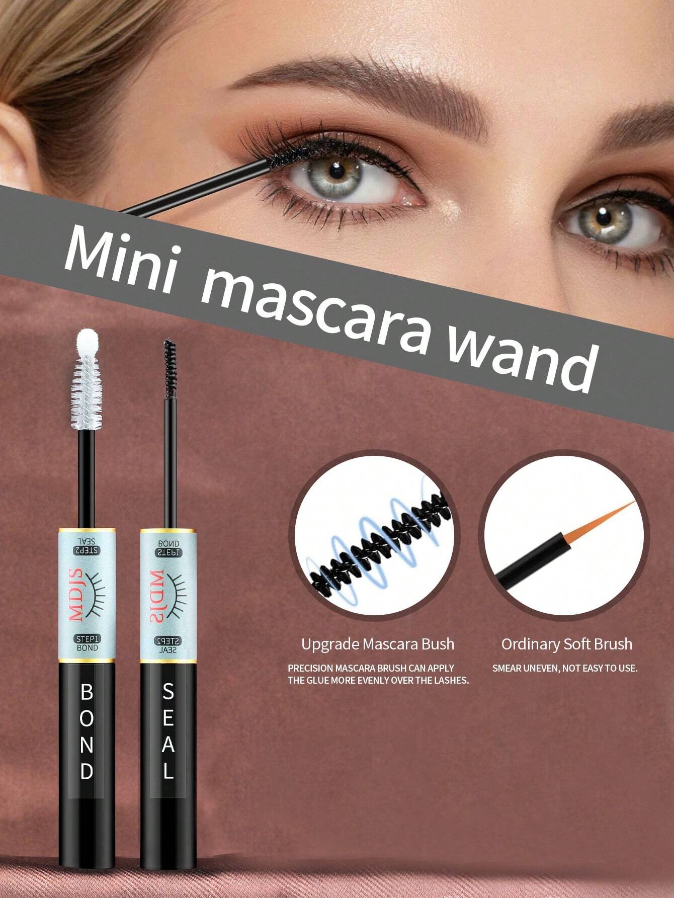 1 6ml Lash Bond And Seal 2-In-1, Black Long-Acting Eyelash Glue For Eyelash Extension Super Styling, Wear All Day Without Latex Waterproof Anti-Allergy - Image 7