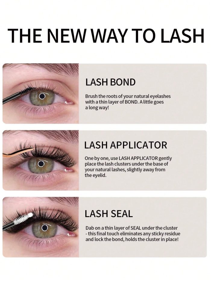1 6ml Lash Bond And Seal 2-In-1, Black Long-Acting Eyelash Glue For Eyelash Extension Super Styling, Wear All Day Without Latex Waterproof Anti-Allergy - Image 8
