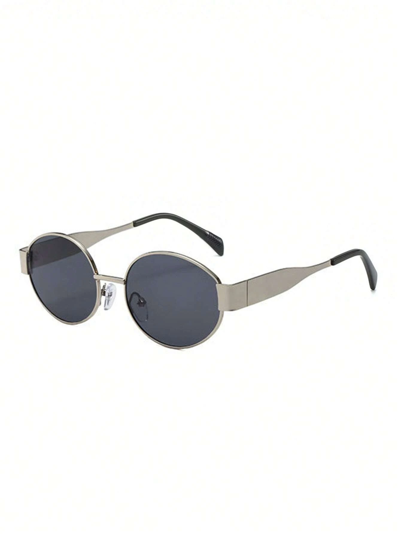 1pc New Women's Metal Frame & Temple Sunglasses, Retro Style, Suitable For Daily Use - Image 3