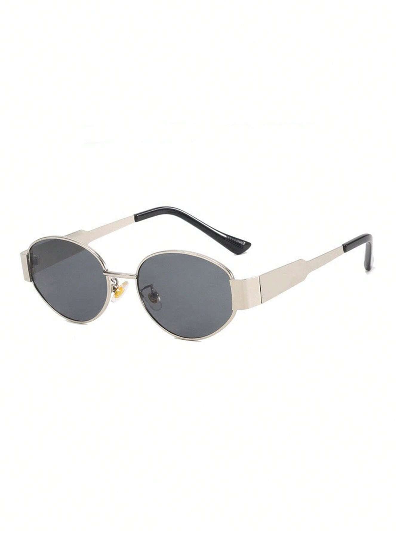 1pc New Women's Metal Frame & Temple Sunglasses, Retro Style, Suitable For Daily Use - Image 5