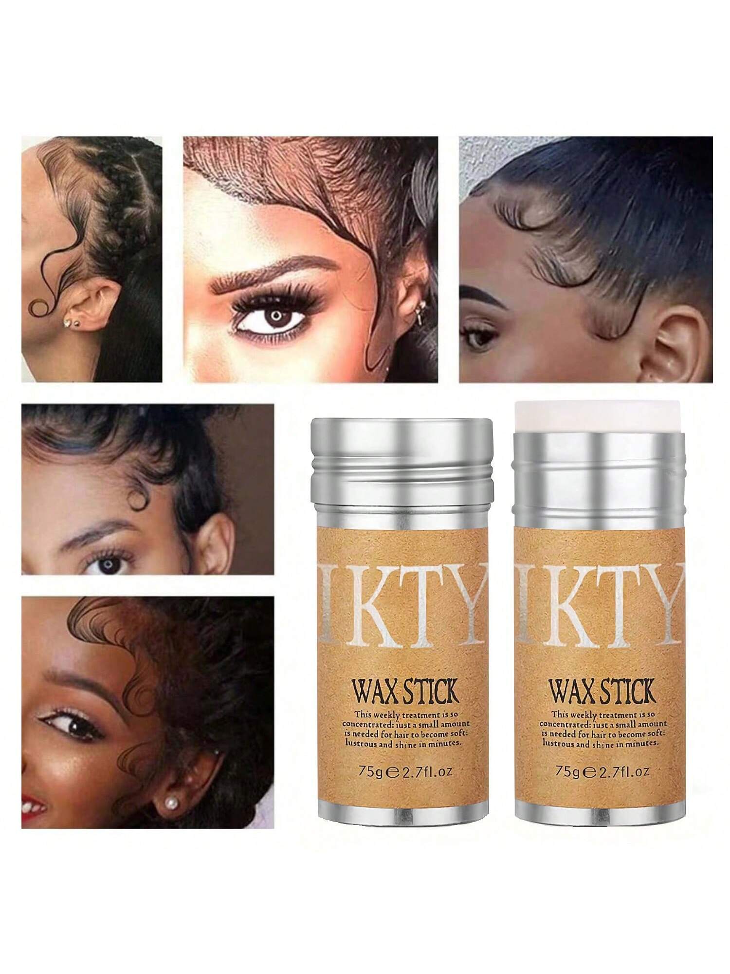 4pcs Edge Brush Slick Back Hair Stick, Hair Wax Stick For Flyaways, Slick Back Hair Brush For Smoothing Baby Hair, Rat Tail Combs Parting Combs For Braiding Hair, Teasing Brush For Fluffy Hair - Image 3