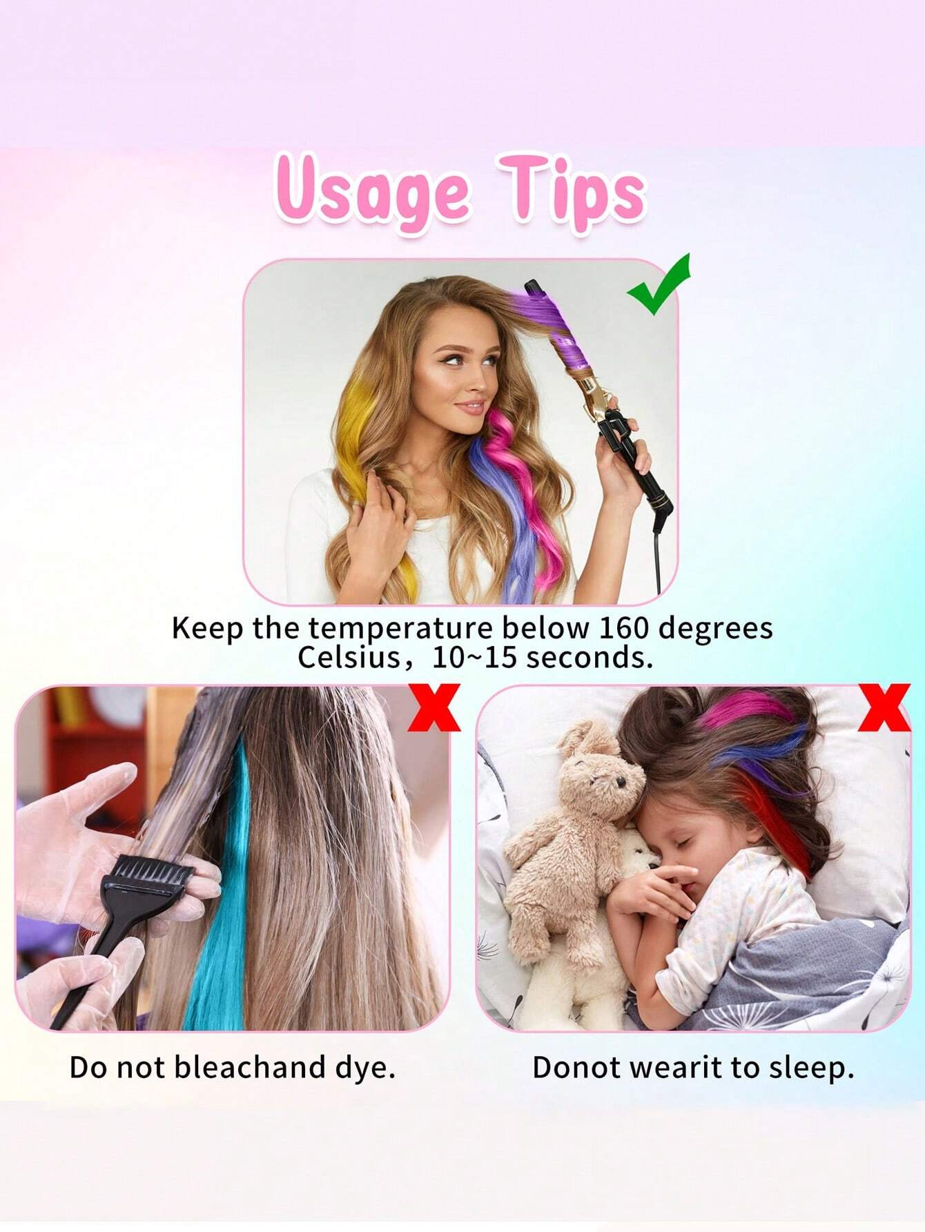 5 Pcs Colored Clip In Hair Extensions 20 Inch Long Straight Hairpieces Clip In Synthetic(Grey) - Image 8