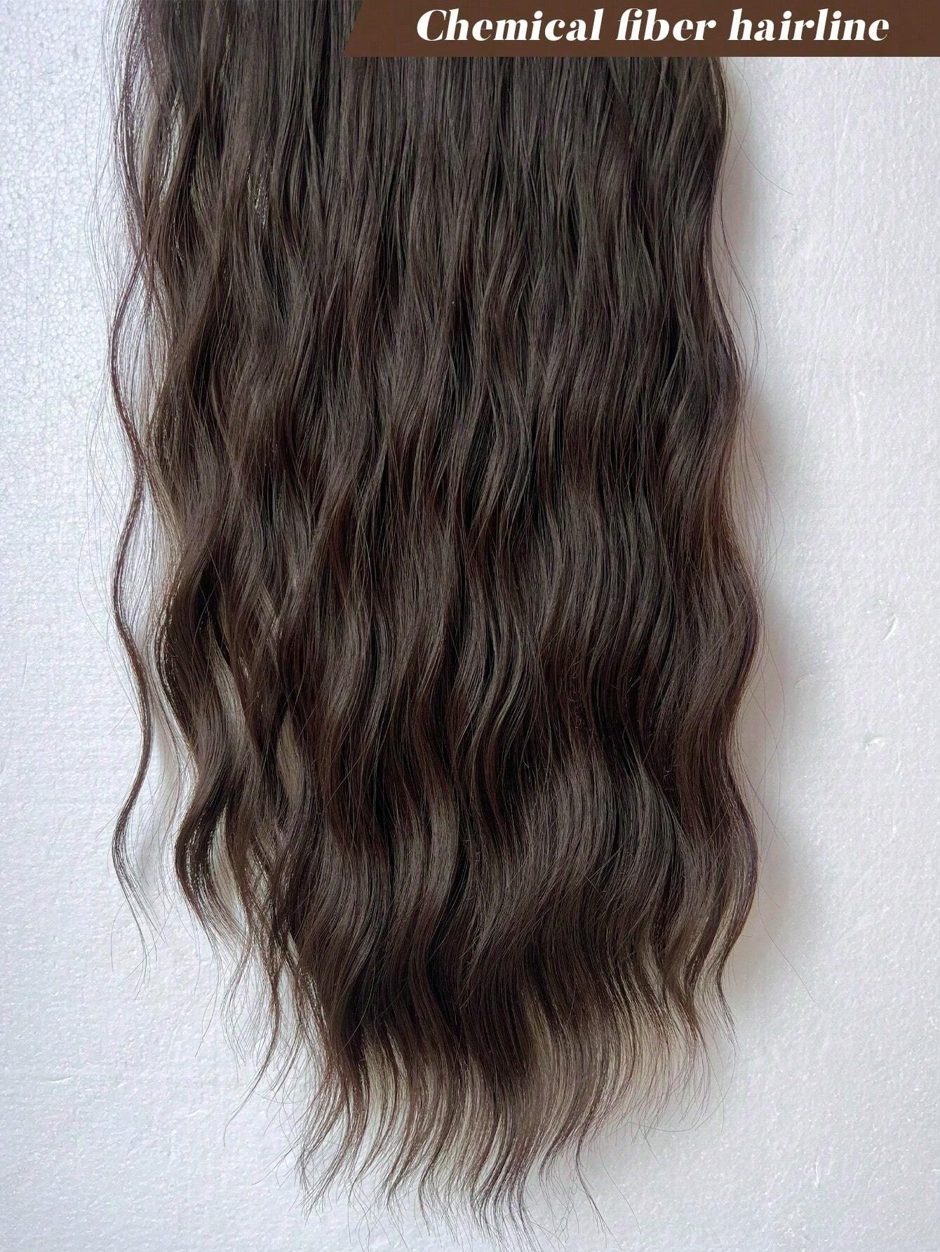 Clip In Hair Extensions Brown Color 16 CLips 24 Inch Long Water Wave Hair Extension For Girl Women Full Head Synthetic Hair Extensions Hairpieces - Image 4